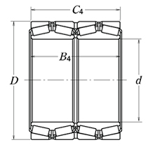 NIB four-row Tapered roller bearings